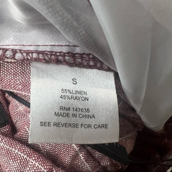 Romeo & Juliet Couture NWT Button Linen Jumpsuit wide leg lagenlook striped S - Picture 13 of 14